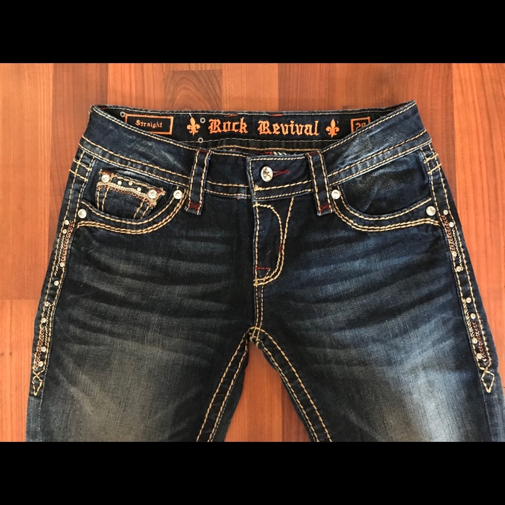 Rock Revival Celine’s Straight Leg Jeans Size 28